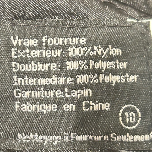 PAUL LOINBURD BLACK REAL FUR, RICH RED NYLON COVER WINTER HAT - Picture 12 of 13